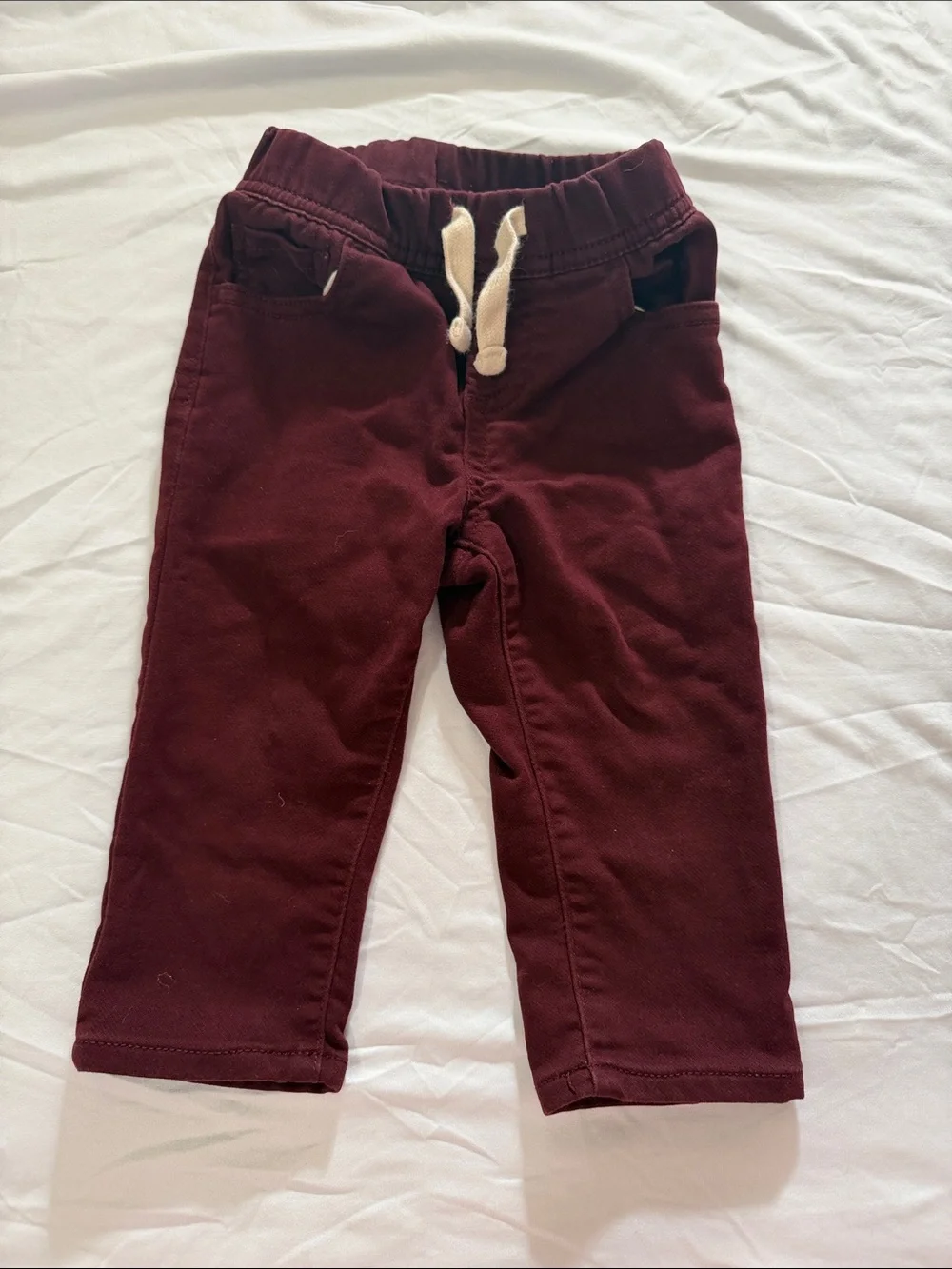 GAP Maroon Drawstring Jeans for Kids